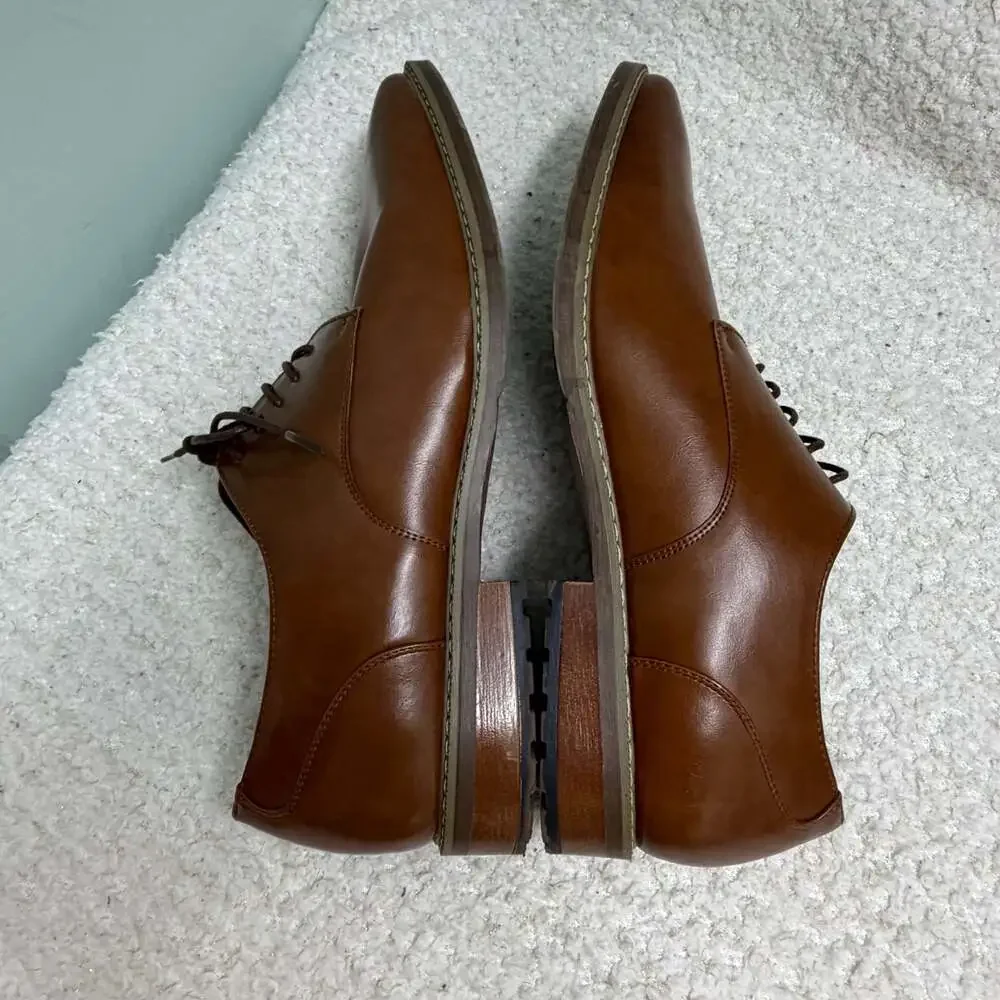 Van Heusen Men's Garrett Memory Foam Oxford Dress Shoes Size 15 EUC Business